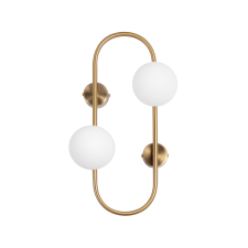 KLAUSEN Galilei AP2 sárgaréz fali lámpa (101023) G9 2 izzós IP20 világítás