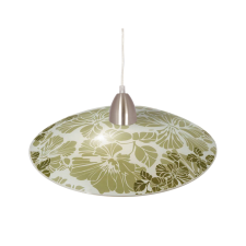 KLAUSEN Grace D400/S fehér-zöld függesztett lámpa (KL5844) E27 1 izzós IP20 világítás