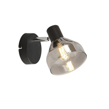 KLAUSEN Intim AP1 fekete fali lámpa (KL161004) E14 1 izzós IP20 világítás