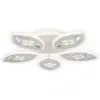 KLAUSEN Maros KL151044 LED Smart mennyezeti lámpa, dimmerrel, távirányítóval, 115W, 9500lm, meleg+semleges+hűvös fény, IP20, fehér, Klausen