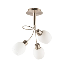 KLAUSEN Milky 3 nikkel-fehér mennyezeti lámpa (LY-3492) E14 3 izzós IP20 világítás