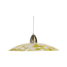 KLAUSEN Perla D300/S fehér-sárga függesztett lámpa (KL5851) E27 1 izzós IP20 világítás