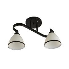 KLAUSEN Proton PL2 fekete mennyezeti lámpa (KL100045) E27 2 izzós IP20 világítás