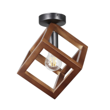 KLAUSEN Rhombus PL1 fekete-dió mennyezeti lámpa (KL101051) E27 1 izzós IP20 világítás