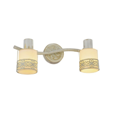 KLAUSEN Romantik AP2 fehér-arany falikar (KL9139) E14 2 izzós IP20 világítás