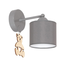 KLAUSEN Tedd AP1 szürke-natúr gyerek fali lámpa (KL101035) E27 1 izzós IP20 világítás