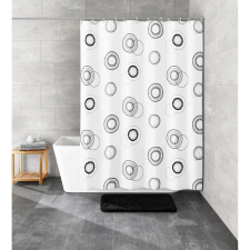 Kleine Wolke Luna zuhanyfüggöny 180 cm x 200 cm fekete-fehér lakástextília