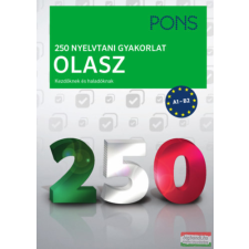 Klett Kiadó PONS 250 nyelvtani gyakorlat olasz nyelvkönyv, szótár