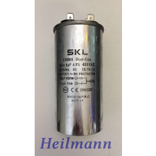  Klíma kondenzátor 30+1.5µF, 450V, 50/60Hz. Ø50x90mm beépíthető gépek kiegészítői