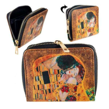  Klimt műbőr cipzáras pénztárca - 11x9 cm - The Kiss pénztárca