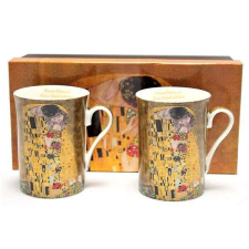  Klimt porcelán bögre - 2 darabos - The Kiss bögrék, csészék