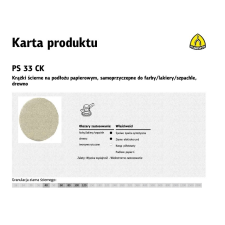 Klingspor Csiszolókorong Klingspor P100 (224731) barkácsgép tartozék