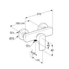 Kludi Renon zuhanycsaptelep matt fehér csaptelep