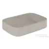 Kludi RESA S 60x40 cm-es pultra ültethető mosdó, csaplyuk és túlfolyó nélkül, matt világosszürke 58CW40O2