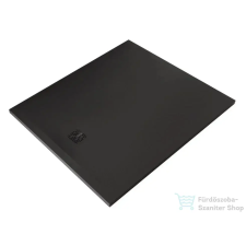 Kludi TERRA 100x120 cm-es RAKSOLID zuhanytálca szifon nélkül, matt fekete 08DW1739 kád, zuhanykabin