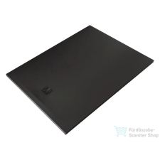 Kludi TERRA 100x140 cm-es RAKSOLID zuhanytálca szifon nélkül, matt fekete 08DW1639 kád, zuhanykabin