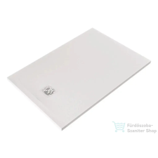Kludi TERRA 120x80 cm-es RAKSOLID zuhanytálca szifon nélkül, matt fehér 08DW0753 kád, zuhanykabin