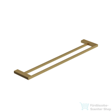 Kludi VELA C kétsínes törölközőtartó, szálcsiszolt arany 31988N0 fürdőszoba kiegészítő