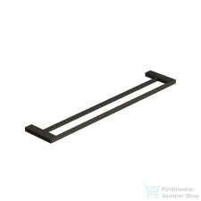 Kludi VELA C kétsínes törölközőtartó, szálcsiszolt fegyvermetál 31988N2 fürdőszoba kiegészítő