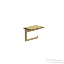 Kludi VELA C toalettpapír tartó, polccal, szálcsiszolt arany 31971N0 fürdőszoba kiegészítő