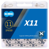 KMC Lánc KMC X11 11 sebességes 1/2 x 11/128 118L ezüst/fekete kerékpáros