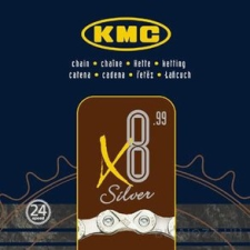 KMC X8 silver lánc biciklilánc