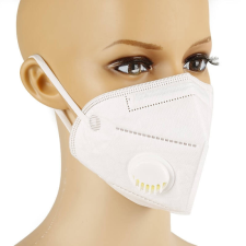  KN95, FFP2 fehér szelepes szájmaszk csomagban védőmaszk