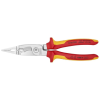 Knipex 13 86 200 SB Elektromos szerelőfogó krómozott VDE 200 mm