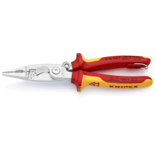 Knipex 13 96 200 T BK Elektromos szerelőfogó krómozott VDE 200 mm fogó