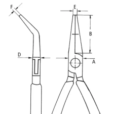 Knipex 35 42 115 Elektronikai markoló fogó 115 x 67 x 17 mm fogó