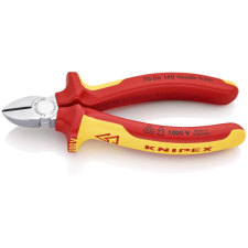 Knipex 70 06 140 SB Oldalcsípőfogók krómozott VDE 140 mm fogó