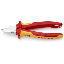 Knipex 70 06 180 T BK Oldalcsípőfogók rögzítőszemmel krómozott VDE 180 mm fogó
