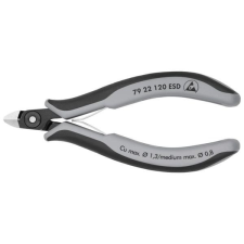Knipex 79 22 120 ESD Precíziós-elektronikai oldalcsípőfogó ESD barnított 120 mm fogó