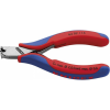 Knipex Elektronikai homlokcsípőfogó, lágy/közepes/kemény huzal max.: Ø 2/1/0,6 mm, Knipex 64 02 115 (8253500003)