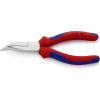 Knipex Fél-kerek csőrű fogó vágóéllel (Rádiófogó) 160 mm, hegyes, lapos pofa, Knipex 25 25 160 (25 25 160)