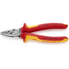 Knipex Krimpelő fogó érvéghüvelyekhez VDE 180 mm fogó