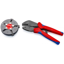 Knipex MultiCrimp® Krimpelő fogó cseretárral barnított kábel és adapter