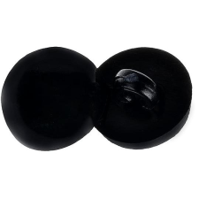 Knoflíky Žirovnice Žirovnice 1 cm-es gomb fekete 366285F, 6 darabos készlet rövidáru