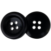 Knoflíky Žirovnice Žirovnice 2 cm fekete, négy lyuk, 349890I, 3 darabos készlet