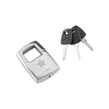 Knog Locker rozsdamentes acél kulcsos lakat, Star mintás kerékpár lakat