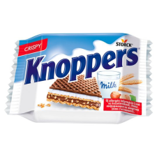  Knoppers töltött ostya kakaós tejbevonóval félig mártva 25 g csokoládé és édesség