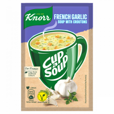 Knorr Cup a Soup instant fokhagymakrémleves zsemlekockával 18 g alapvető élelmiszer