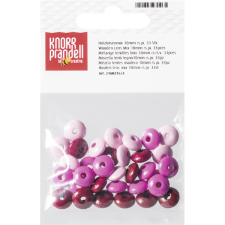Knorr Prandell ovális 33 darabos pink fa gyöngy csomag 216023524 kreatív és készségfejlesztő