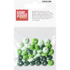 Knorr Prandell ovális 33 darabos zöld fa gyöngy csomag 216023542 kreatív és készségfejlesztő