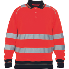  KNOXFIELD HV galléros pulóver piros M