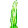 KOAL Dildo – érzéki zöld-fehér intim kényeztető 25 cm