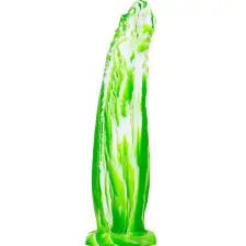  KOAL Dildo – érzéki zöld-fehér intim kényeztető 25 cm műpénisz, dildó