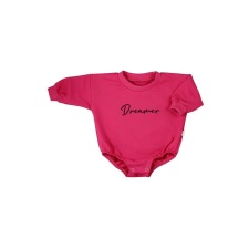 KOALA Hosszú ujjú baba body baggy Koala Dreamer sötét rózsaszín kombidressz, body