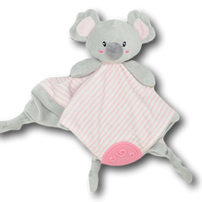 KOALA Tulilo puha plüss rágóka,alvókendő - szürke/rózsaszín koala bébiplüss