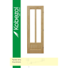 KOBEZOL TISZA2 FÉLIG ÜVEGEZHETŐ FA BELTÉRI AJTÓ GERÉBTOKON NM: 75X210 CM JOBB